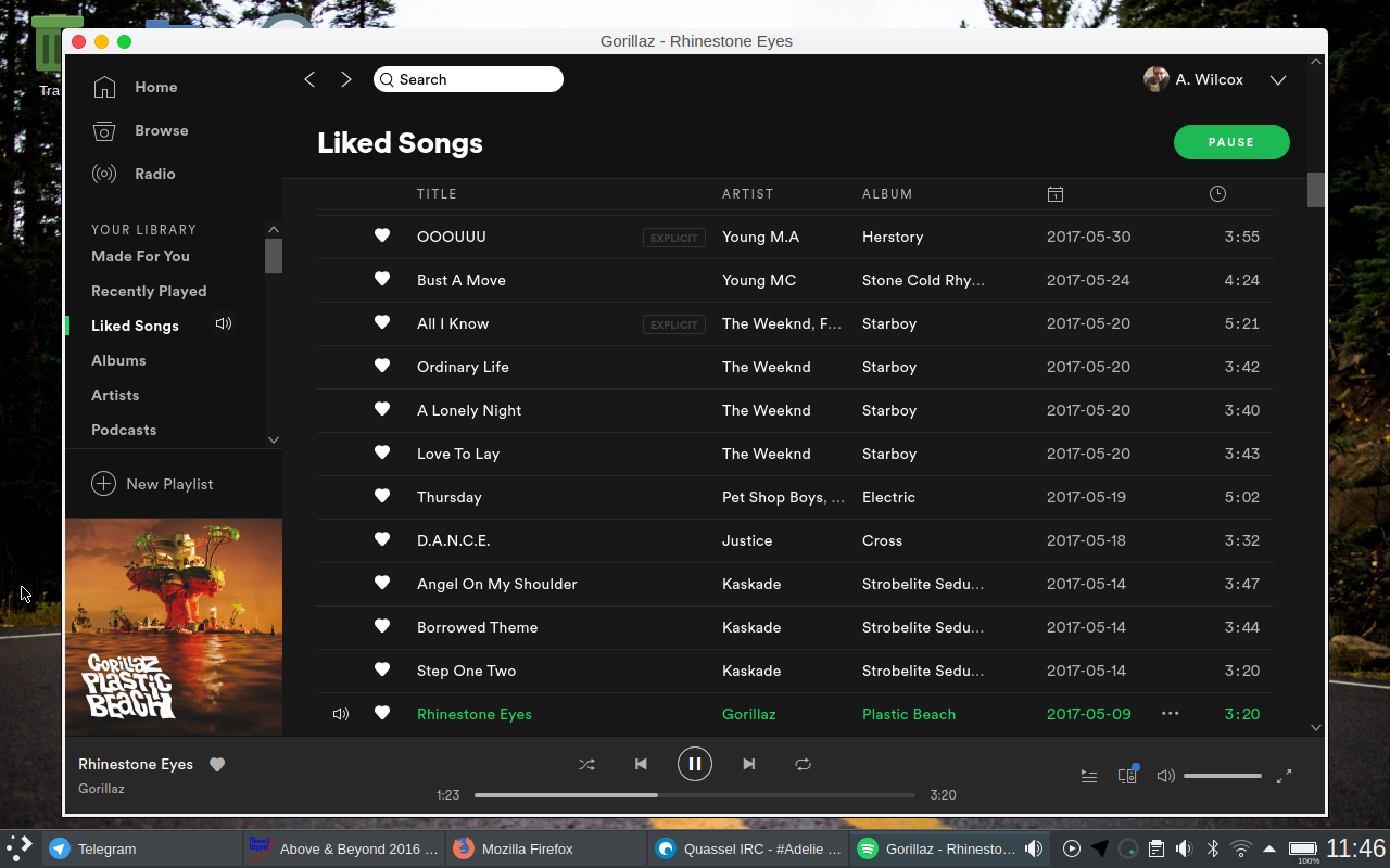 Spotify on Adélie Linux